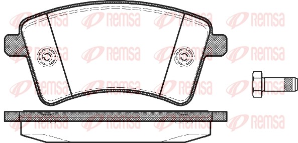 Brake Pad Set, disc brake - 1351.00 REMSA