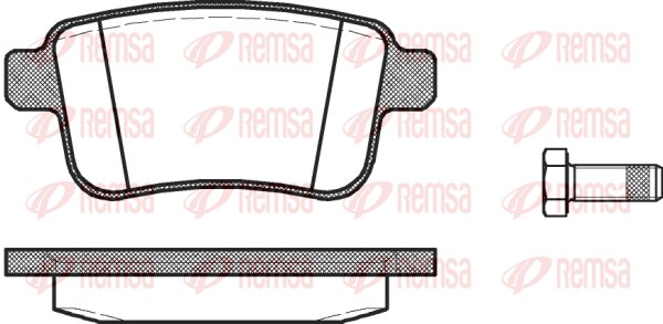 Brake Pad Set, disc brake - 1352.00 REMSA
