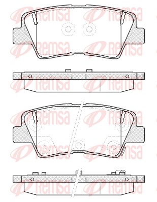 Brake Pad Set, disc brake - 1362.52 REMSA