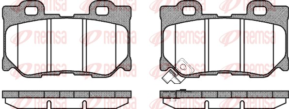 Brake Pad Set, disc brake - 1365.01 REMSA