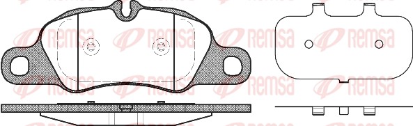 Brake Pad Set, disc brake - 1366.00 REMSA