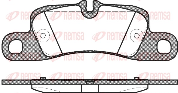 Brake Pad Set, disc brake - 1379.00 REMSA