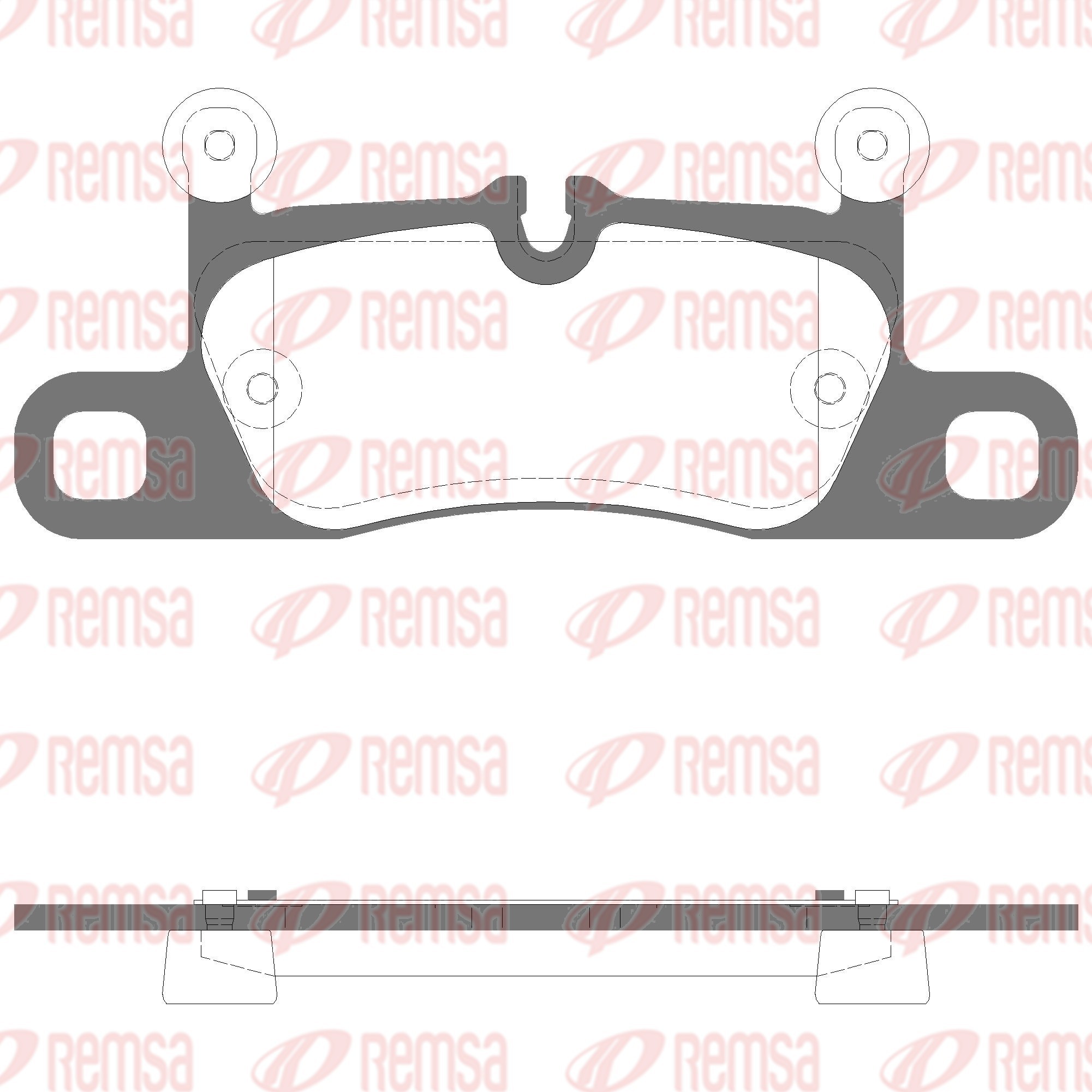 Brake Pad Set, disc brake - 1379.15 REMSA