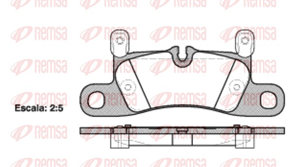 Brake Pad Set, disc brake - 1379.20 REMSA