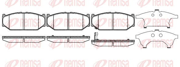 Brake Pad Set, disc brake - 1381.11 REMSA
