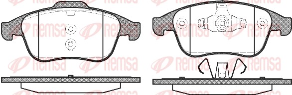 Brake Pad Set, disc brake - 1389.00 REMSA