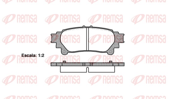 Brake Pad Set, disc brake - 1395.00 REMSA