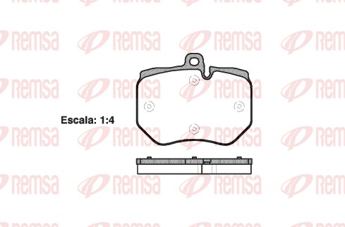 Brake Pad Set, disc brake - 1400.00 REMSA