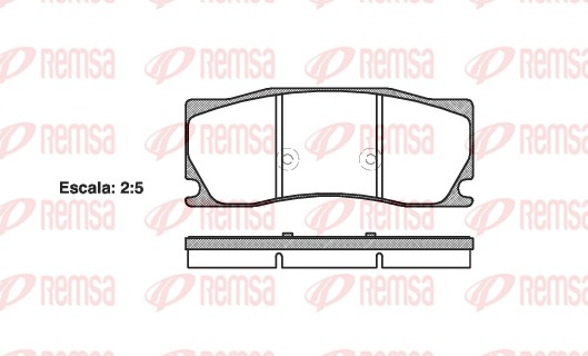 Brake Pad Set, disc brake - 1402.00 REMSA
