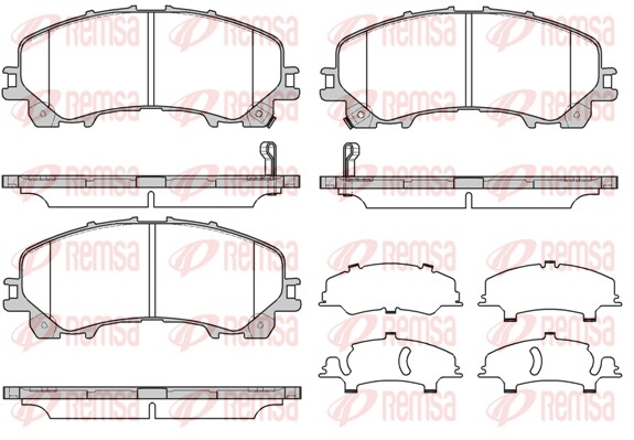 Brake Pad Set, disc brake - 1407.12 REMSA