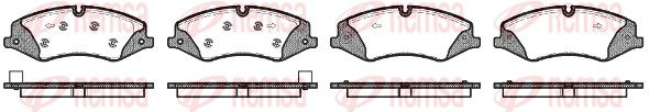 Brake Pad Set, disc brake - 1409.10 REMSA