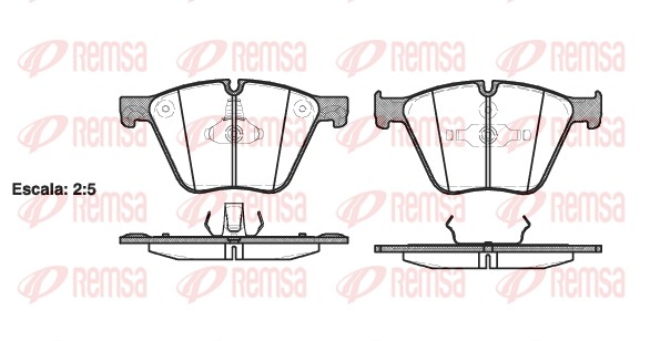 Brake Pad Set, disc brake - 1419.00 REMSA