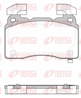 Brake Pad Set, disc brake - 1438.24 REMSA