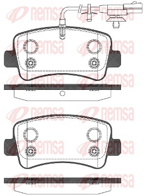 Brake Pad Set, disc brake - 1439.11 REMSA