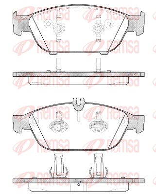 Brake Pad Set, disc brake - 1441.10 REMSA