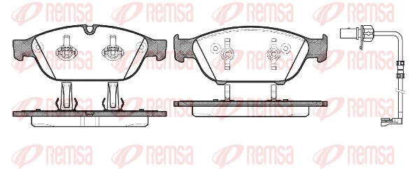 Brake Pad Set, disc brake - 1441.12 REMSA
