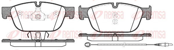 Brake Pad Set, disc brake - 1451.01 REMSA