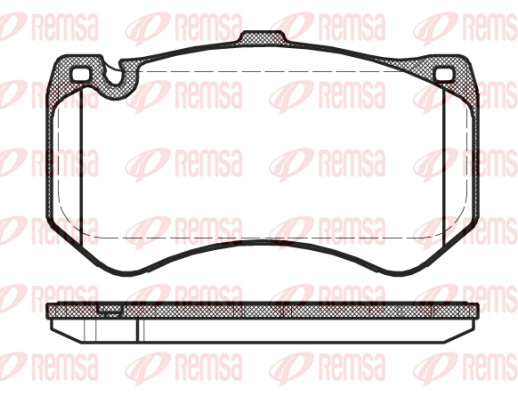 Brake Pad Set, disc brake - 1455.00 REMSA