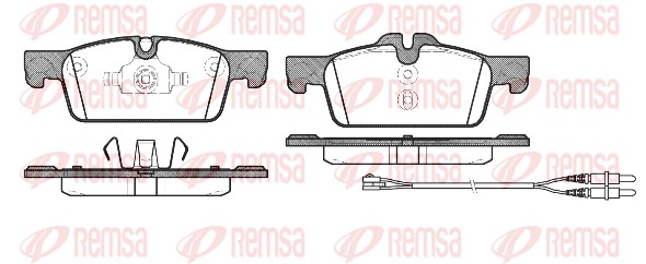 Brake Pad Set, disc brake - 1461.01 REMSA