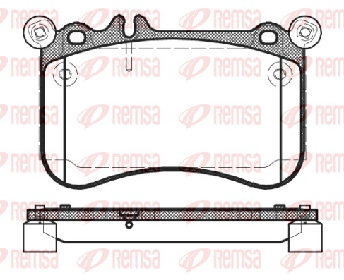 Brake Pad Set, disc brake - 1465.00 REMSA