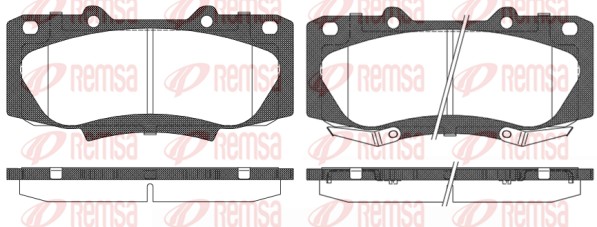 Brake Pad Set, disc brake - 1468.02 REMSA