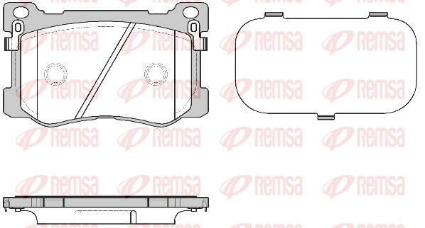 Brake Pad Set, disc brake - 1475.12 REMSA