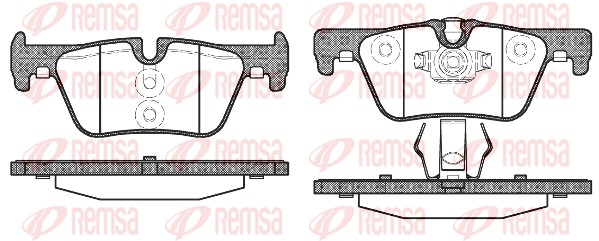 Brake Pad Set, disc brake - 1476.00 REMSA