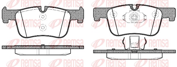 Brake Pad Set, disc brake - 1478.00 REMSA