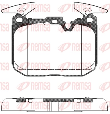 Kit pastiglie freno, Freno a disco - 1491.00 REMSA