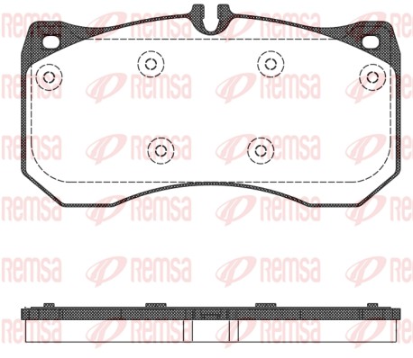 Brake Pad Set, disc brake - 1497.00 REMSA