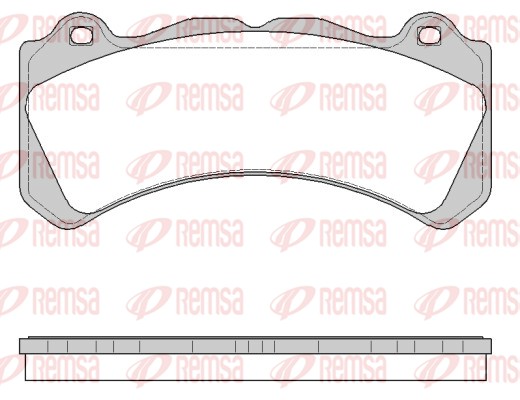 Brake Pad Set, disc brake - 1502.10 REMSA
