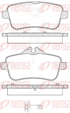 Brake Pad Set, disc brake - 1503.00 REMSA