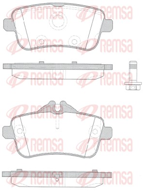 Brake Pad Set, disc brake - 1503.10 REMSA