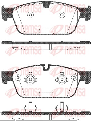 Brake Pad Set, disc brake - 1511.00 REMSA