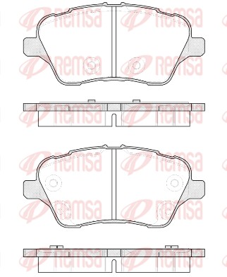 Brake Pad Set, disc brake - 1514.00 REMSA
