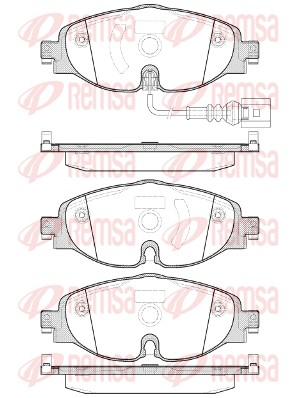 Brake Pad Set, disc brake - 1515.01 REMSA