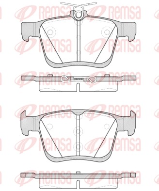 Brake Pad Set, disc brake - 1516.00 REMSA
