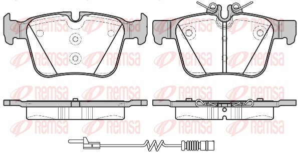 Brake Pad Set, disc brake - 1516.20 REMSA