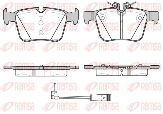 Brake Pad Set, disc brake - 1516.21 REMSA