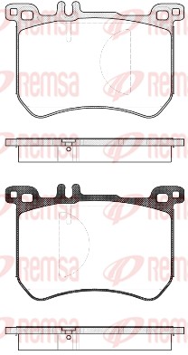Brake Pad Set, disc brake - 1533.00 REMSA