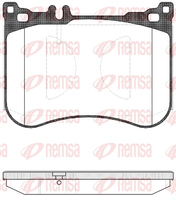Brake Pad Set, disc brake - 1534.00 REMSA