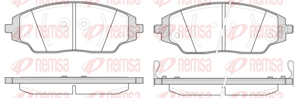 Brake Pad Set, disc brake - 1537.02 REMSA