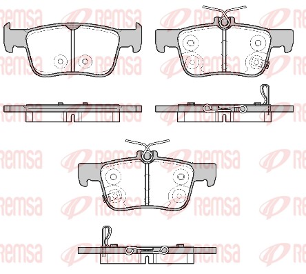 Brake Pad Set, disc brake - 1551.20 REMSA