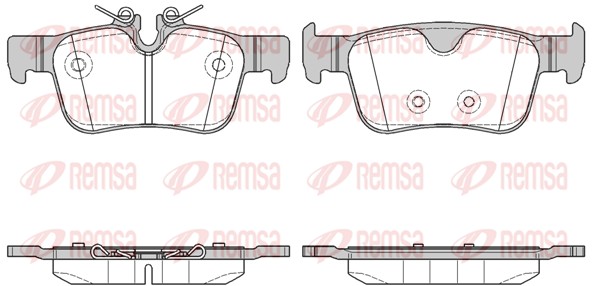 Brake Pad Set, disc brake - 1551.10 REMSA