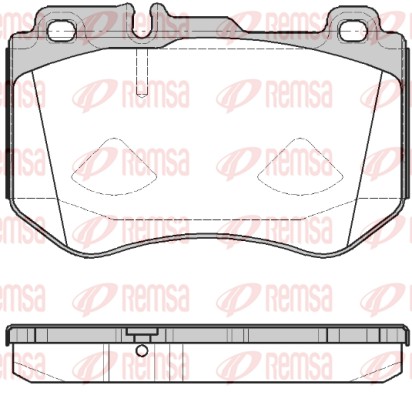 Brake Pad Set, disc brake - 1591.00 REMSA