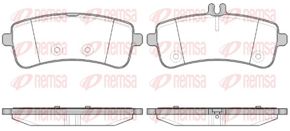 Brake Pad Set, disc brake - 1594.00 REMSA