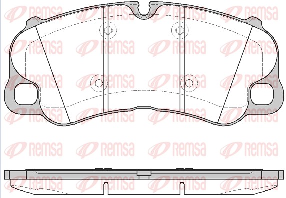 Brake Pad Set, disc brake - 1595.10 REMSA