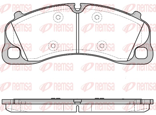Brake Pad Set, disc brake - 1597.00 REMSA