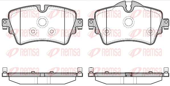 Brake Pad Set, disc brake - 1599.08 REMSA