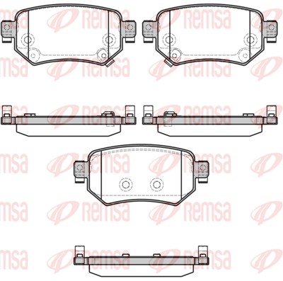 Brake Pad Set, disc brake - 1682.02 REMSA